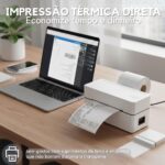 Novavida, Impressora Térmica Portátil USB Etiquetas Profissionais iOS Windows Logística Ecommerce - Imagem 3