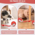 Bola Interativa Pet, Bolinha Pet, Brinquedo Interativo para Gatos, Brinquedos para Gatos, Brinquedo Gato, Bolinha Giratória Automática Rolamento Brinquedos Interativo Inteligente para Gatos e Cães - Imagem 4