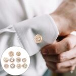 10 Botões Broches Pressão Decote Super Luxo Pedras Strass - Diga adeus aos decotes indesejados e roupas largas com elegância e praticidade! - Imagem 7