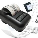 Impressora Termica de etiquetas 58mm máquina de impressão Bluetooth, mini portátil para pequenas empresas catalogar endereço código de barras roupas adesivos printer preta