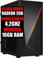 PC GAMER PLACA VIDEO 2GB / CPU 4.2GHZ / 16GB RAM/SSD 480GB (8GB RAM + SSD 120GB)