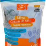 Areia Cristais de Sílica Micro Premium P3T para Gatos Absorção 100%, Antibacteriano Eliminador de Odores 1,6kg