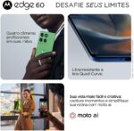 Smartphone Motorola Edge 60 5G - 512GB 24GB (12GB RAM+12GB Ram Boost) Tela Quad-Curve moto AI 50MP Sony Camera ultrarresistencia militar IP68 + IP69 - Verde - Imagem 5