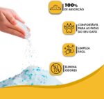 Areia Cristais de Sílica Micro Premium P3T para Gatos Absorção 100%, Antibacteriano Eliminador de Odores 1,6kg - Imagem 6