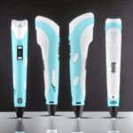 Impressora Digital Portátil, Display LCD, Turquesa e Branco 3D - Imagem 3