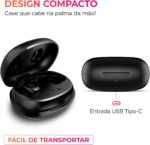 AIWA, Fone de ouvido EB-03-B, Bluetooth, c/cancelamento de ruído, 25 horas de bateria, IPX5, sem fio - Imagem 9