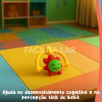 Kit Chocalho para Bebê 8 Peças Brinquedo Educativo Sensorial Mordedor Infantil Colorido Desenvolvimento Motor - Imagem 3