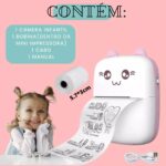 Mini Impressora Térmica Portátil, Bluetooth Sem Fio, Impressão de Fotos, Etiquetas, Lembretes e QR Code, Compatível com Android e iOS (Rosa) - Imagem 3