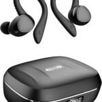 Fone de Ouvido Bluetooth com Microfone e Cancelamento de Ruído Ativo - 4Leader, à Prova D'água e com até 20 Horas de Reprodução - Melhor Escolha para Esportes e Atividades ao Ar Livre - Preto