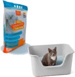 Areia Cristais de Sílica Micro Premium P3T para Gatos Absorção 100%, Antibacteriano Eliminador de Odores 1,6kg - Imagem 8