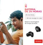 AIWA, Fone de ouvido EB-03-B, Bluetooth, c/cancelamento de ruído, 25 horas de bateria, IPX5, sem fio - Imagem 4