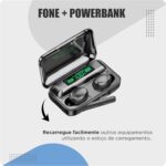 Fone de ouvido bluetooth 5.3 - Função power bank e mostrador digital - Imagem 4