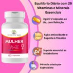 MULHER A Z Vitamina para Mulheres Energia Disposição e Bem Estar Feminino com Nutrientes Essenciais NUTRI‑LEAF Saúde - Imagem 10