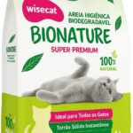 Bionature Areia Higiênica para Gatos Biodegradável Wisecat 4kg