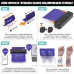 Impressora de Tatuagem Portátil, Impressora de Estêncil de Tatuagem, Térmica Sem Fio, IOS, PC - Imagem 5
