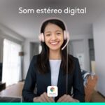 Headset com fio USB Logitech H390 com Almofadas Confortáveis, Controles de Áudio Integrado e Microfone com Redução de Ruído - Rosa - Imagem 3