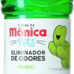 Eliminador de Odores Para Cães e Gatos, Herbal, Turma da Mônica, 2 litros, Verde