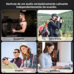 Bettdow Fone de Ouvido Sem Fio Bluetooth com Microfone e Cancelamento de Ruído Ativo, à Prova D'água e com até 60 Horas de Reprodução - Melhor Escolha para Esportes e Atividades ao Ar Livre - Preto - Imagem 7