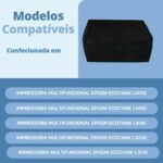 CAPA PARA IMPRESSORA EPSON ECOTANK L3250 L3210 IMPERMEÁVEL FLEX (Preto) - Imagem 5