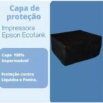 CAPA PARA IMPRESSORA EPSON ECOTANK L3250 L3210 IMPERMEÁVEL FLEX (Preto) - Imagem 2