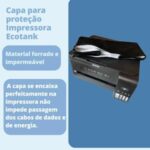 CAPA PARA IMPRESSORA EPSON ECOTANK L3250 L3210 IMPERMEÁVEL FLEX (Preto) - Imagem 4
