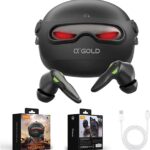 Fone Gamer, A’Gold FN-B48 TWS Bluetooth 5.4, Som Imersivo, Cancelamento de Ruído IA, LED Estilo Gamer, Microfone HD, Bateria Longa Duração P/Jogos, Música, Esportes, Corrida, Academia