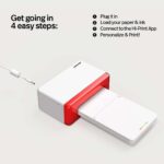 Polaroid Impressora fotográfica Bluetooth 4 x 15 + pacote de papel fotográfico (80 folhas incluídas) (6552) - Imagem 7