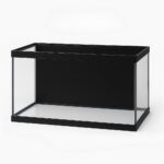 Aquário de Peixes 20 Litros 40x20x25cm - Vidro 3mm Ideal para Peixes Ornamentais, Produto Já Montado, Prático para Casa ou Apartamento (20 litros Com vinil preto,40x20x25)