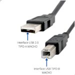 Cabo USB para Impressora, USB A Macho para USB B Macho 2.0, 1,5 metros - Imagem 2
