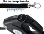 Chalesco Guia Retrátil Plus 20 kg Preta - Imagem 9