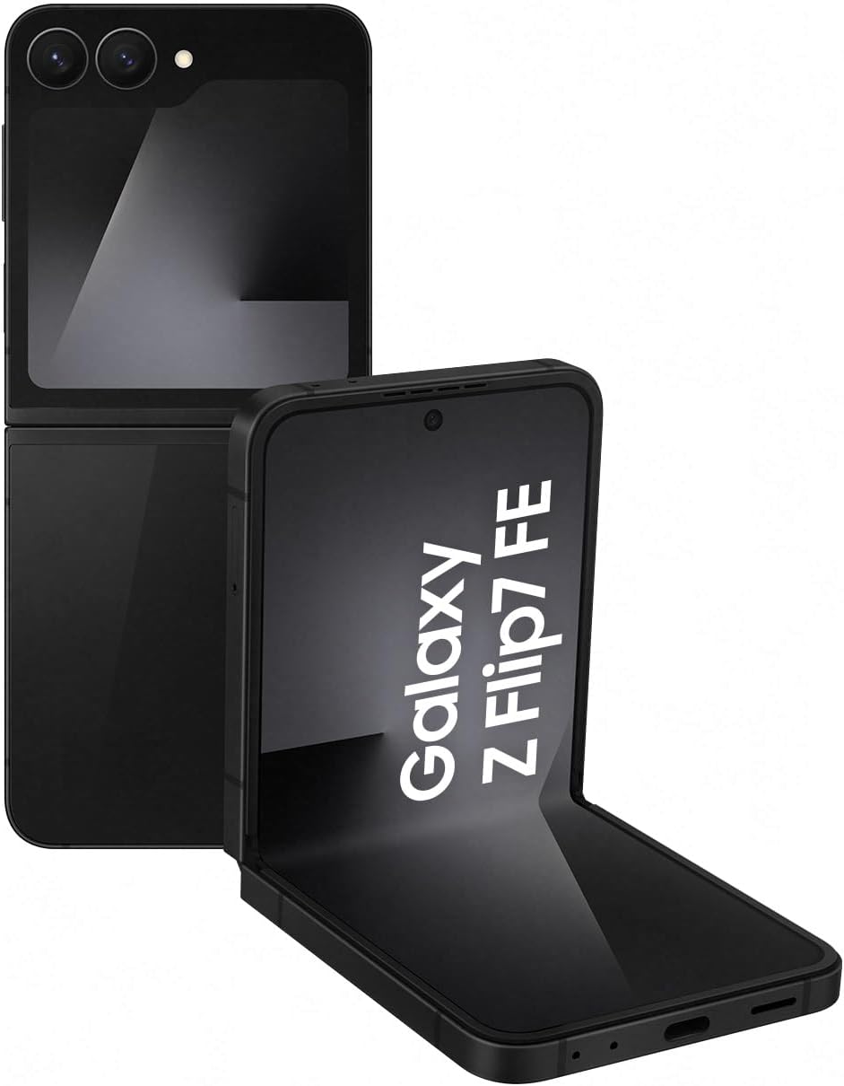 51mWWTfzIcL._AC_SL1500_.jpg Samsung Galaxy Z Flip7 FE 5G, 128GB 8GB RAM Tela 6,7", Galaxy AI - Preto - Imagem 1