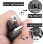 Cabo USB para Impressora, USB A Macho para USB B Macho 2.0, 1,5 metros - Imagem 7