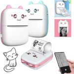 Mini Impressora Gatinho Bluetooth Sem Fio Com 1 Bobina - Imagem 6