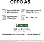 Smartphone OPPO A5 256GB 6GB Ram Bateria 6000mAh 45W 50MP AI Câmera Roxo - Imagem 7