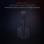 Headset Gamer Redragon Ares Preto e Vermelho H120 - Imagem 2