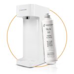 Hidrofiltros - Purificador de Água Facile com Refil C3 Elimina Cloro, Odores e Sabores Cor Branco Hidrofiltros