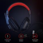 Headset Gamer Redragon Ares Preto e Vermelho H120 - Imagem 8