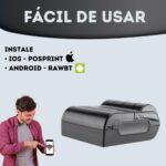 Impressora Térmica Portátil Mini Bluetooth Kit Bobinas 58 mm Super Premium Leve Portátil Comércio Delivery - Imagem 5