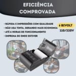 Impressora Térmica Portátil Mini Bluetooth Kit Bobinas 58 mm Super Premium Leve Portátil Comércio Delivery - Imagem 8