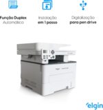 Impressora Multifuncional Laser M7105DW Elgin Pantum Monocromática 33PPM Wi-Fi 100V - 110V - Imagem 5