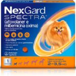 NexGard SPECTRA Antipulgas, Carrapatos e Vermífugo para Cães de 2 a 3,5kg - 1 tablete