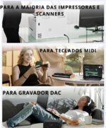 Cabo para Impressora USB 2.0, 3 Metros, Preto, com Filtro contra Interferências - Imagem 6