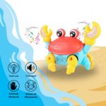 Brinquedo Caranguejo Fujão Dançante Infantil Brinquedo Siri Interativo com Luz LED e Música Premium - Imagem 2