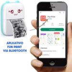 Mini Impressora Térmica Sem Fio Bluetooth Etiqueta Fotos Lembretes BT 200dpi (Rosa) - Imagem 4