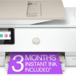 HP ENVY Inspire 7958e Impressora a jato de tinta colorida multifuncional sem fio, impressão, digitalização, cópia, impressão duplex, ideal para casa, 6 meses de tinta incluídos (327A7A)