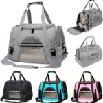 Bolsa Pet Transporte Viagem Avião Para Cães Gatos Luxo (preto)