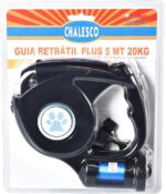 Chalesco Guia Retrátil Plus 20 kg Preta - Imagem 2