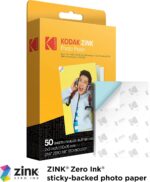KODAK Step Instant Impressora fotográfica para smartphone – Pacote de 75 folhas – Impressora móvel sem fio portátil mini colorida – Fotos adesivas Zink 5 x 7,6 cm – Bluetooth compatível com - Imagem 4