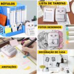 Mini Impressora Térmica Sem Fio Bluetooth Etiqueta Fotos Lembretes BT 200dpi (Rosa) - Imagem 2