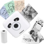 Impressora térmica portátil TP6S para iPhone e telefone Android, 300DPI sem fio, Bluetooth, pequena, impressora térmica sem tinta, para fotos, viagens, etiquetas, faça você mesmo, presentes